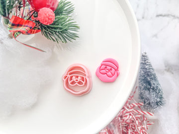 Christmas Santa Polymer Clay Cutter